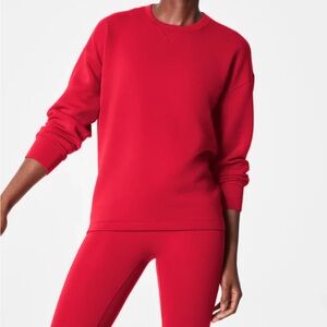 SPANX Bold Red Sweatshirt